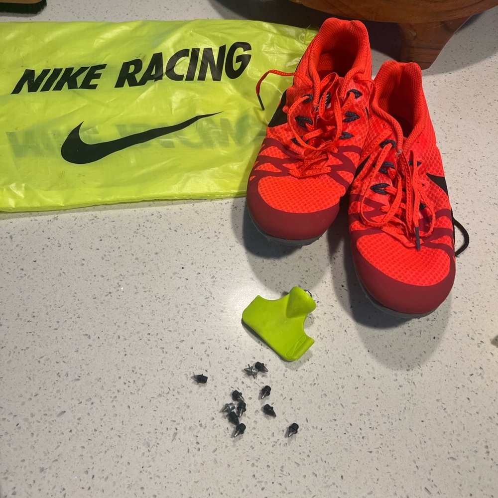 Nike Kids Bright Red and Black Sneakers